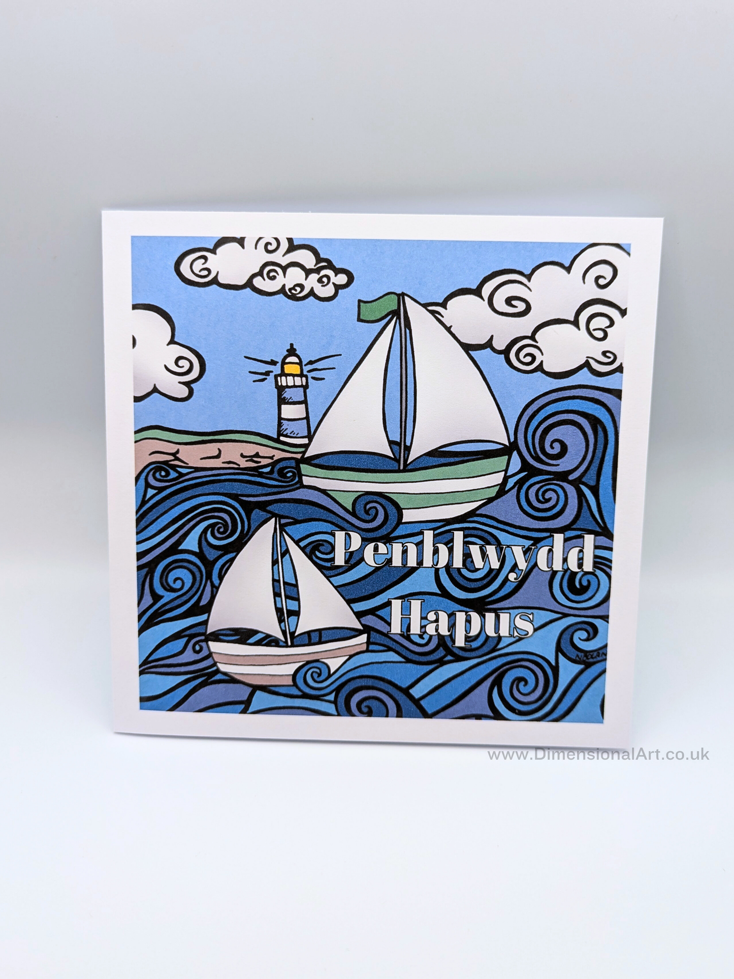 Boat Penblwydd Hapus (Birthday Card)