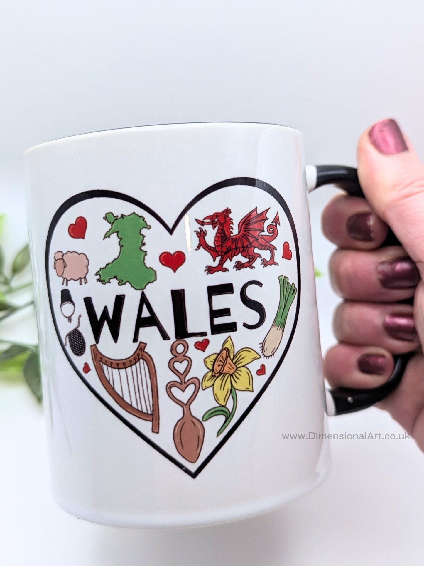 Wales Heart Mug
