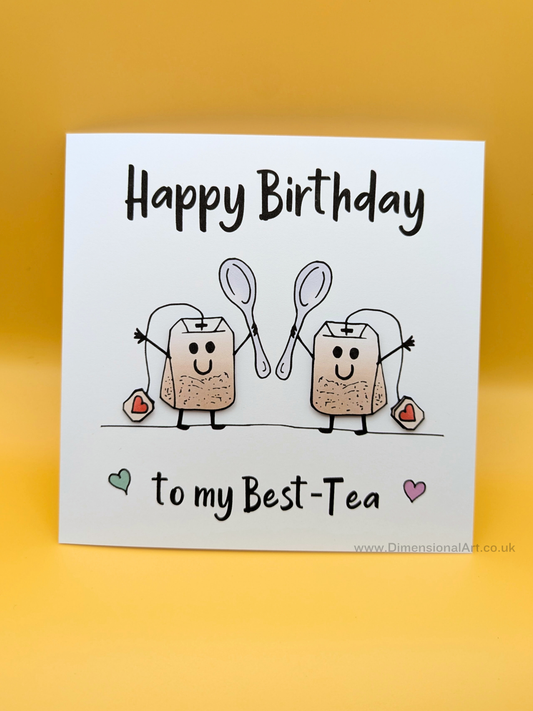 Best-tea Friend Birthday Card