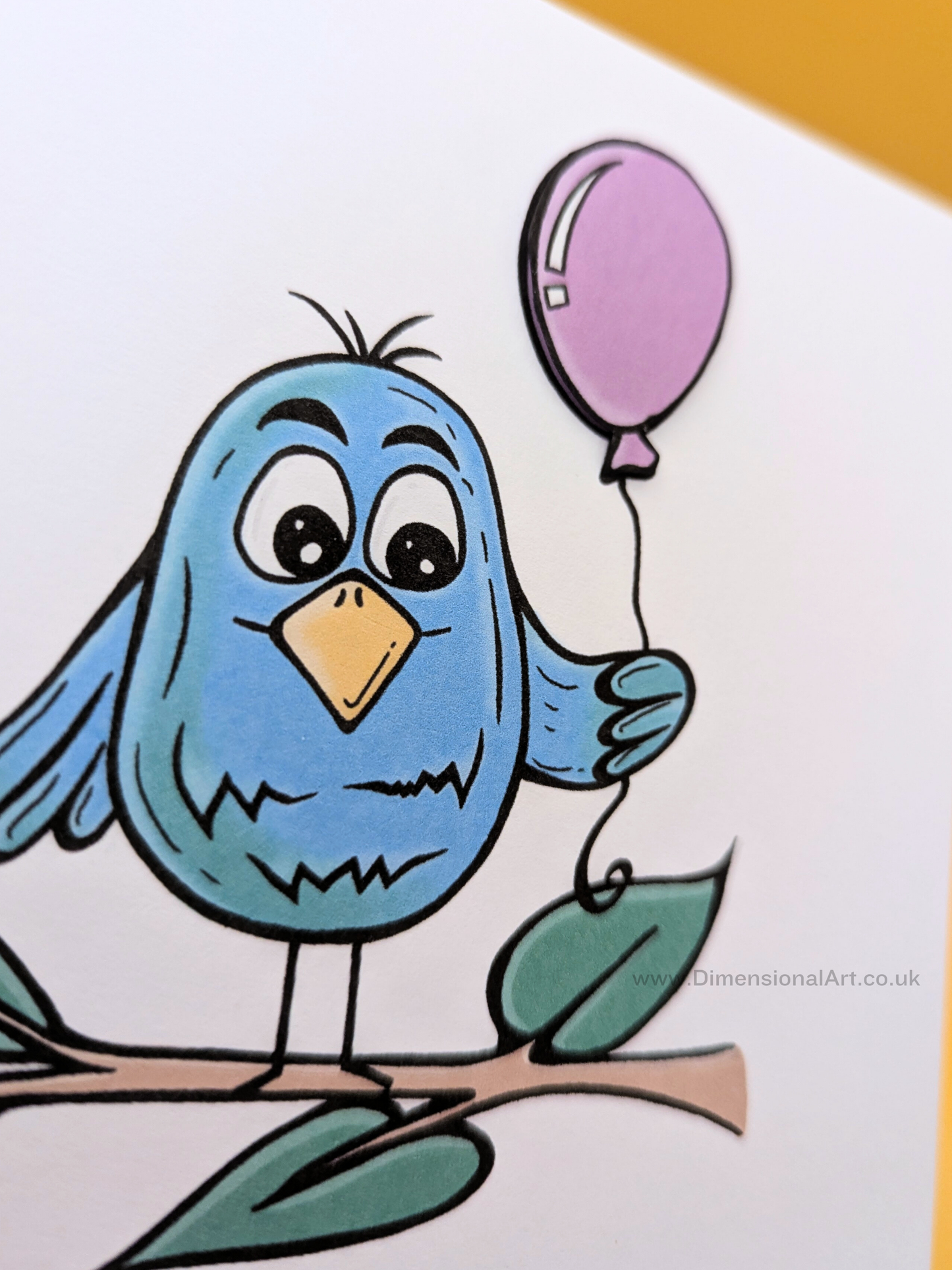 Bird Penblwydd Hapus (Birthday Card)