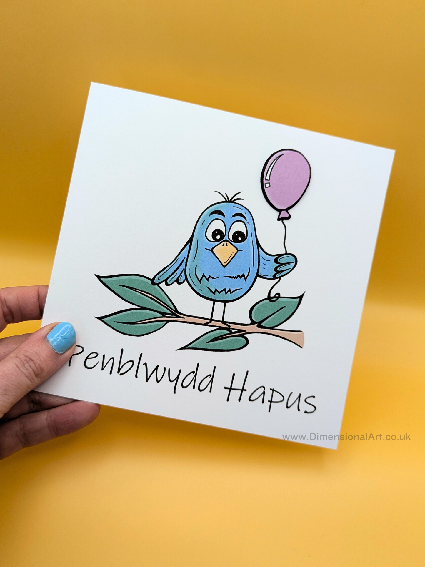 Bird Penblwydd Hapus (Birthday Card)