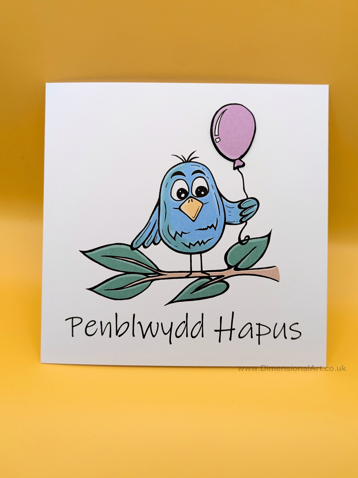 Bird Penblwydd Hapus (Birthday Card)