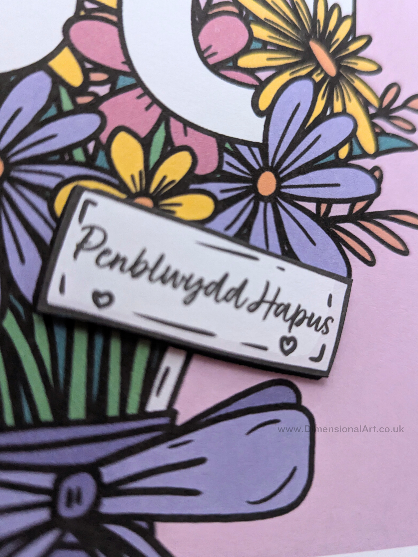 80 Flowers Penblwydd Hapus (Birthday Card)