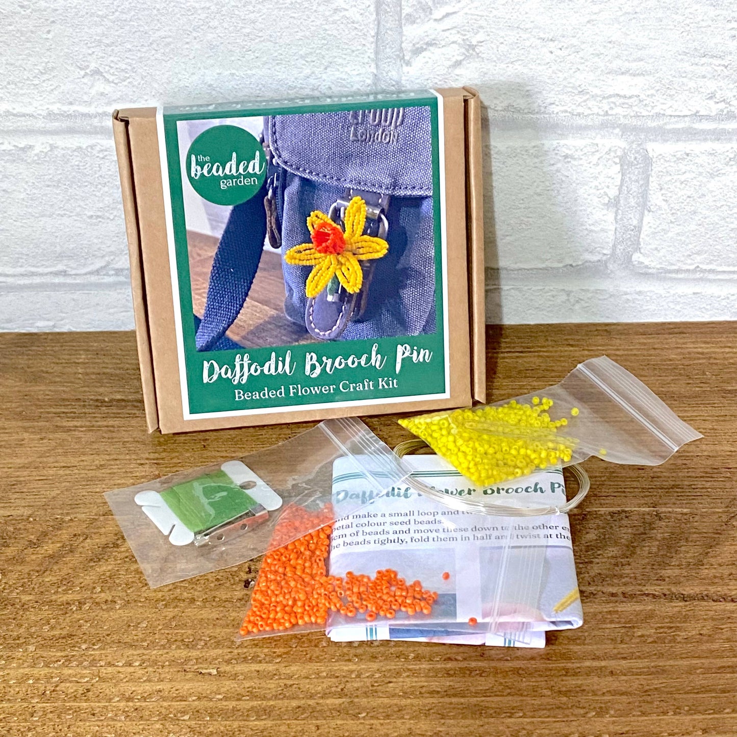 Daffodil Flower Brooch Pin Craft Kit