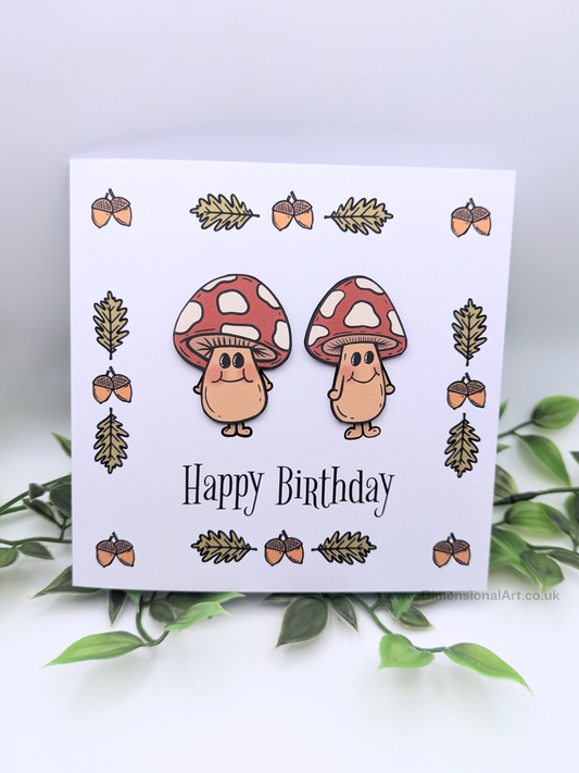 Mushroom Birthday Card
