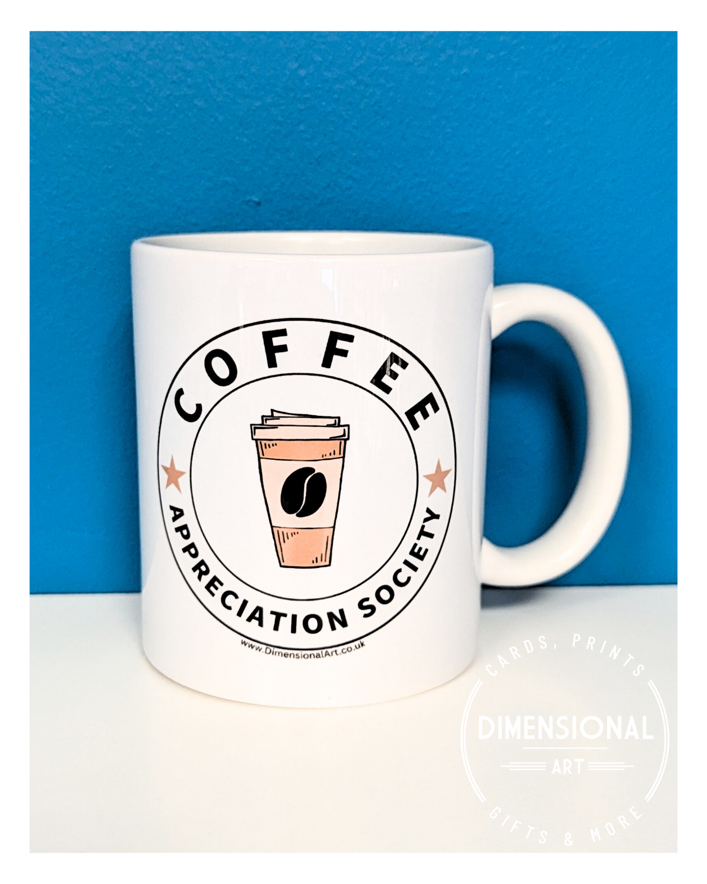 Coffee Appreciation Society Mug and Coaster