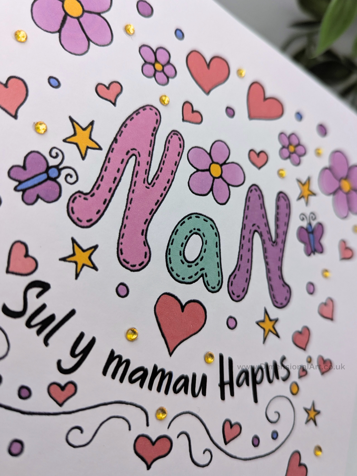 Nan - Sul y mamau Hapus - Welsh Mothers Day Card