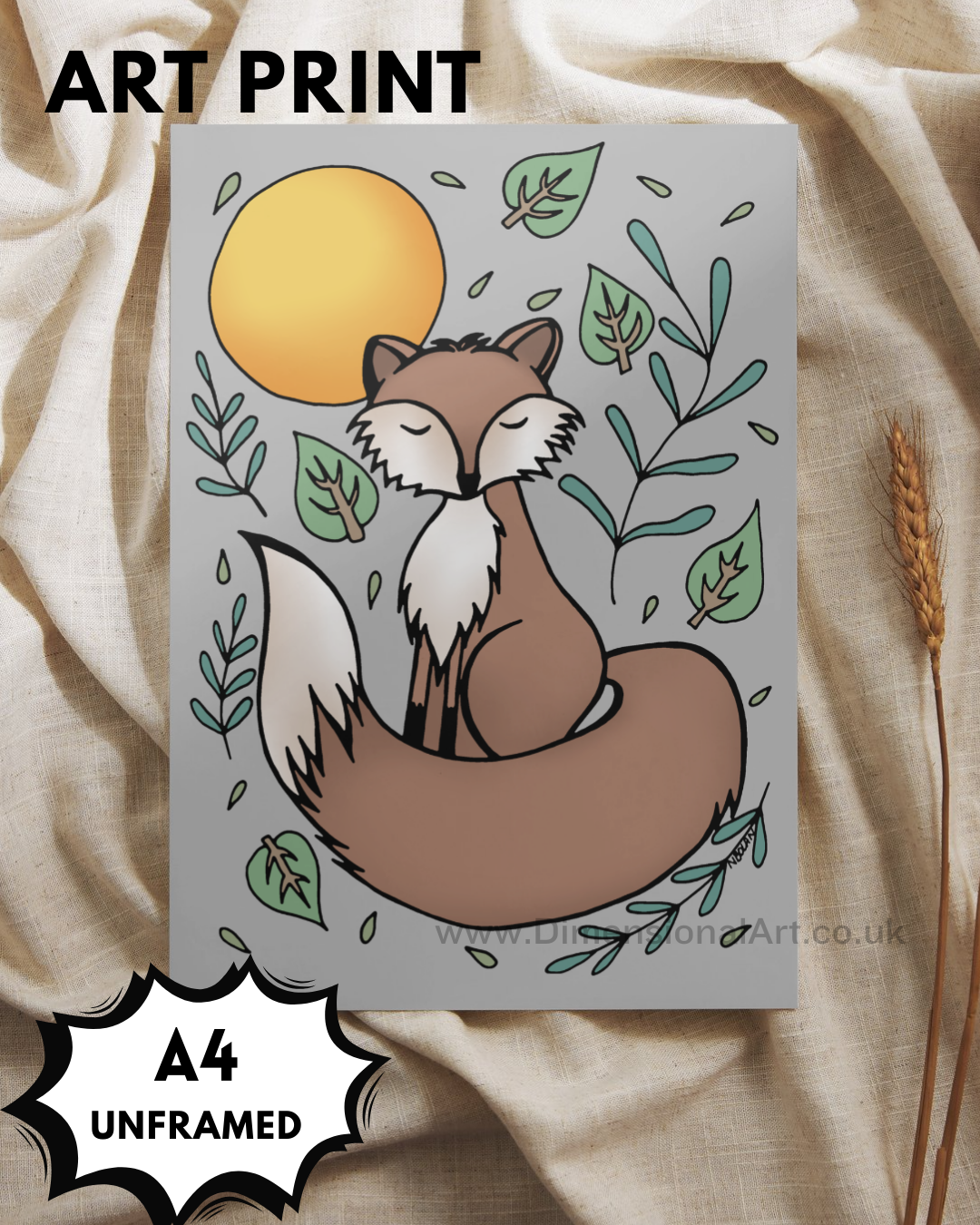 Fox A4 Print