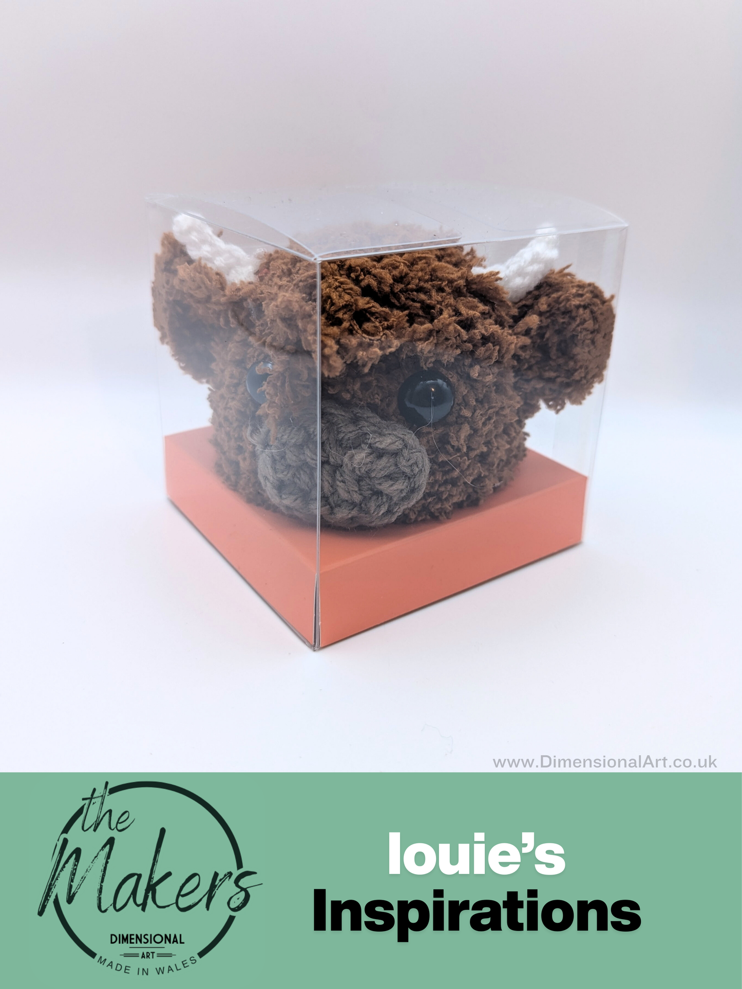 Highland Cow Crocheted Terry Chocolate Orange Cover