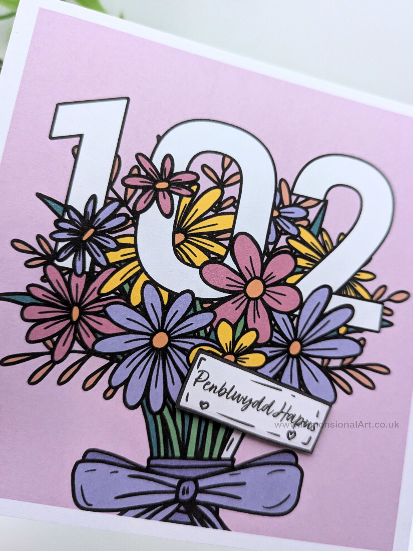 102 Flowers Penblwydd Hapus (Birthday Card)