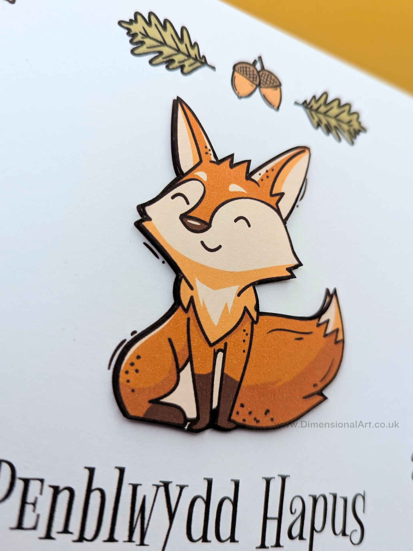 Fox Penblwydd Hapus (Birthday Card)