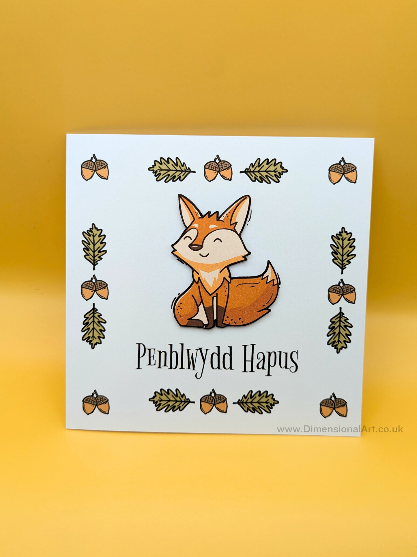 Fox Penblwydd Hapus (Birthday Card)