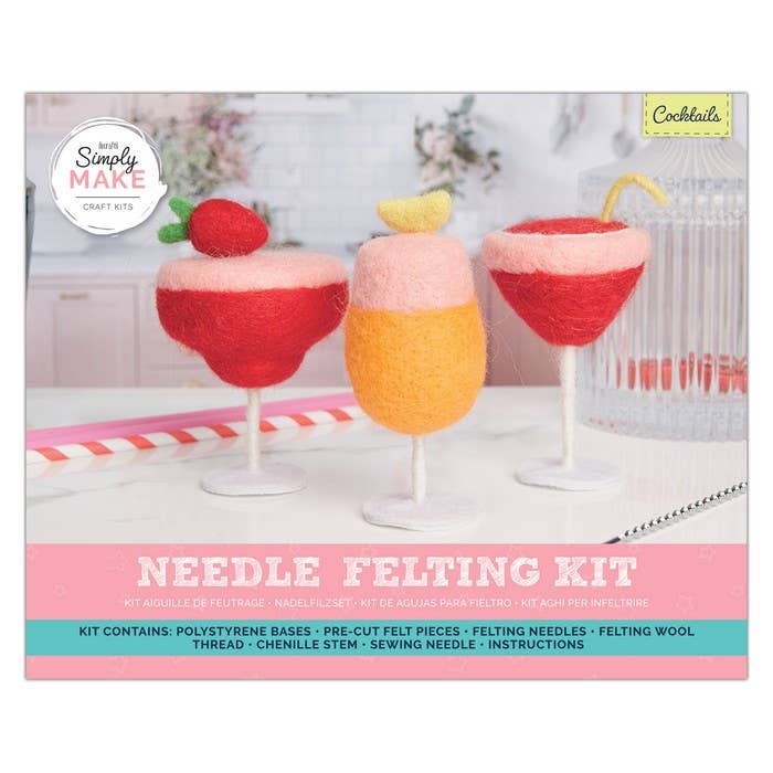 Simply Make Needle Felting Kit, Cocktails Set