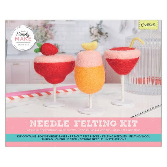 Simply Make Needle Felting Kit, Cocktails Set