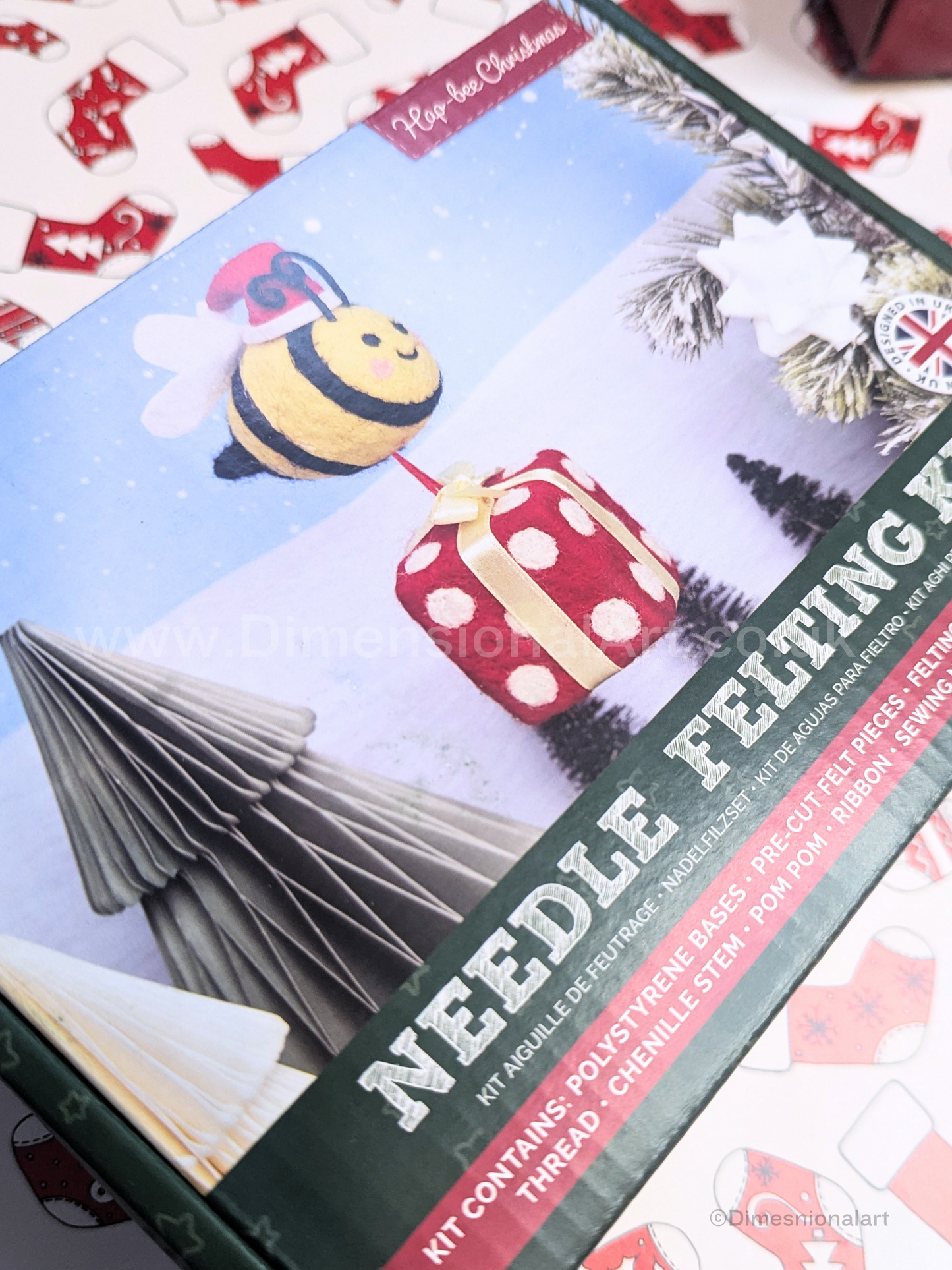 Simply Make Needle Felting Kit HappBee, Bee & Present
