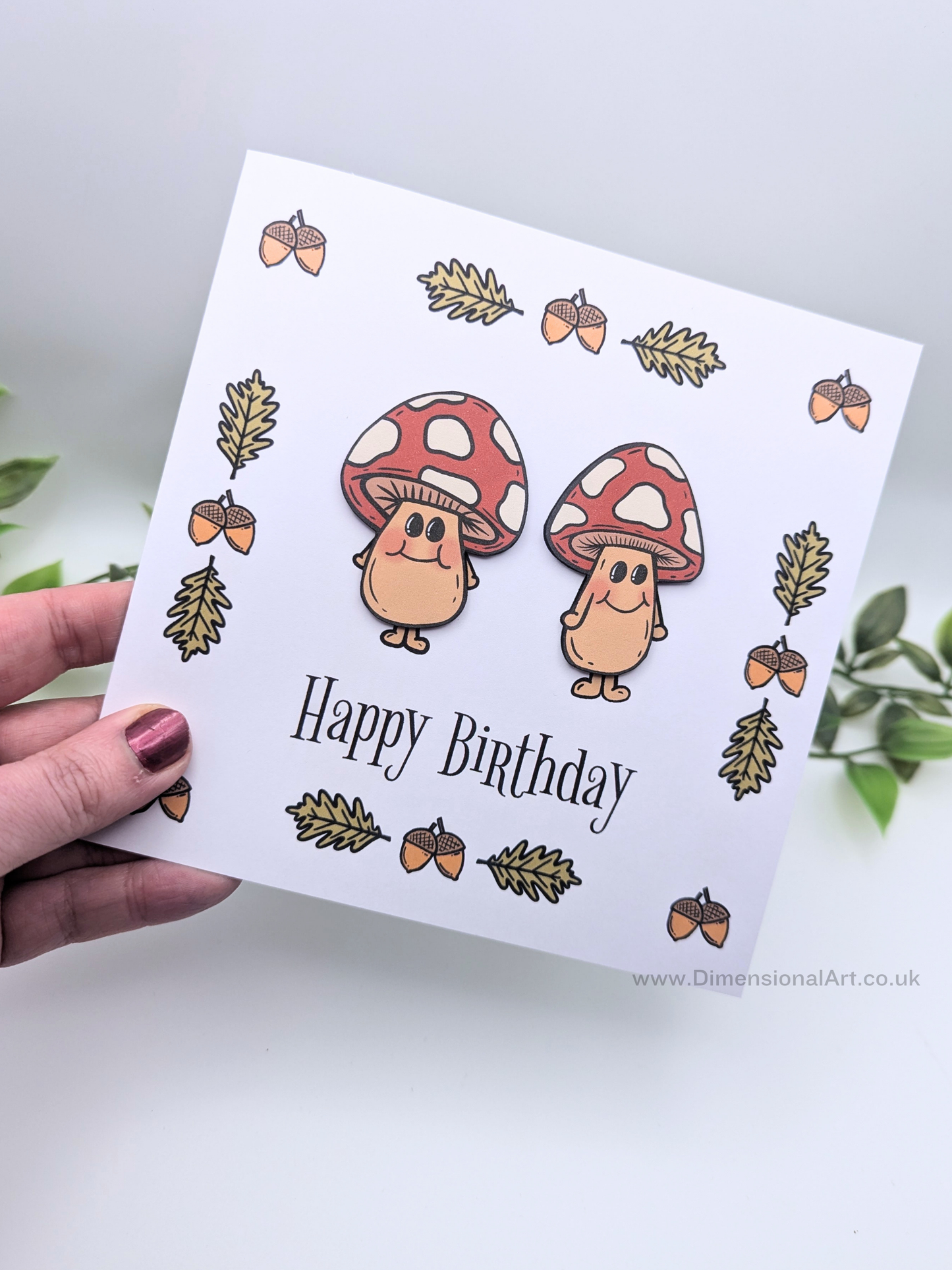 Mushroom Birthday Card