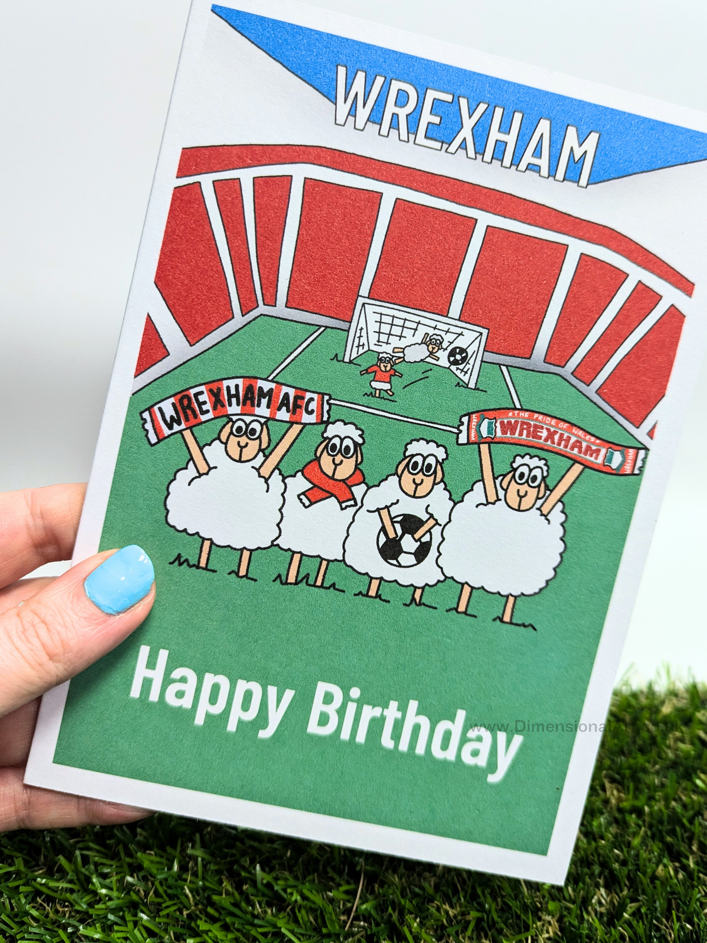 Wrexham Football Birthday Card