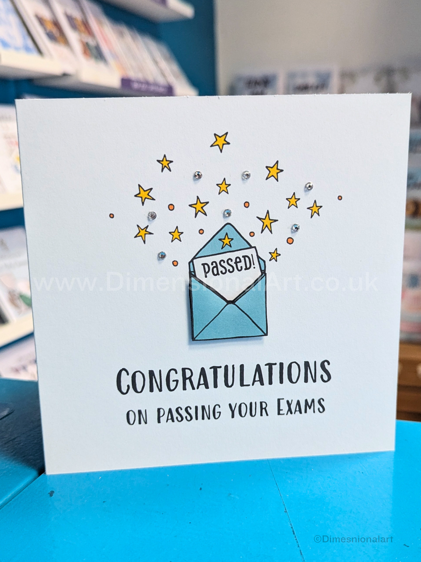 Congratulations on passing your exams card  (Welsh OR English )