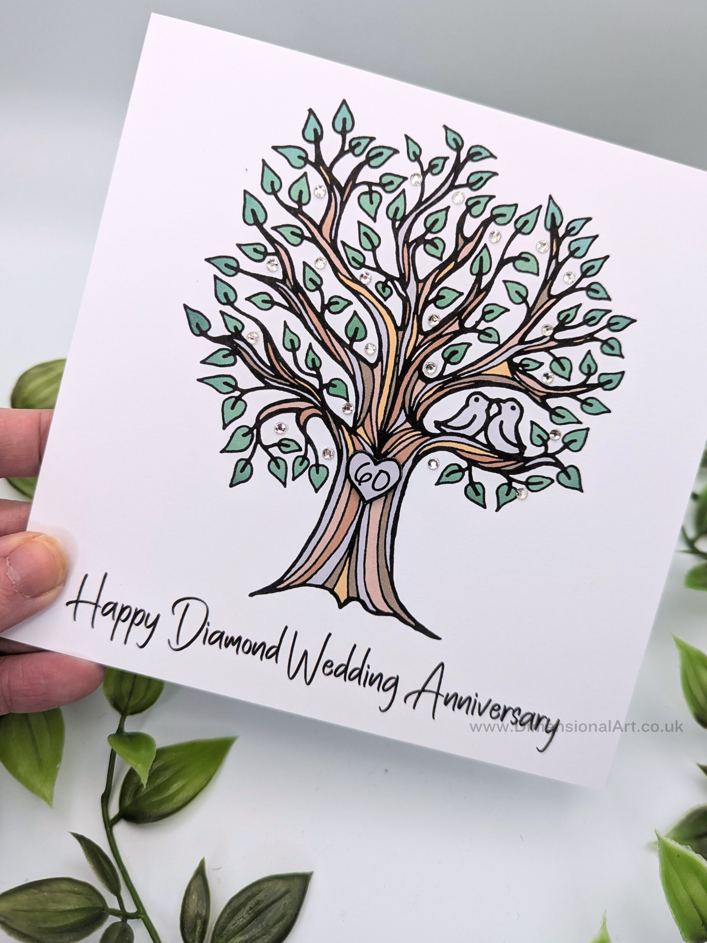 60th Diamond Anniversary Card
