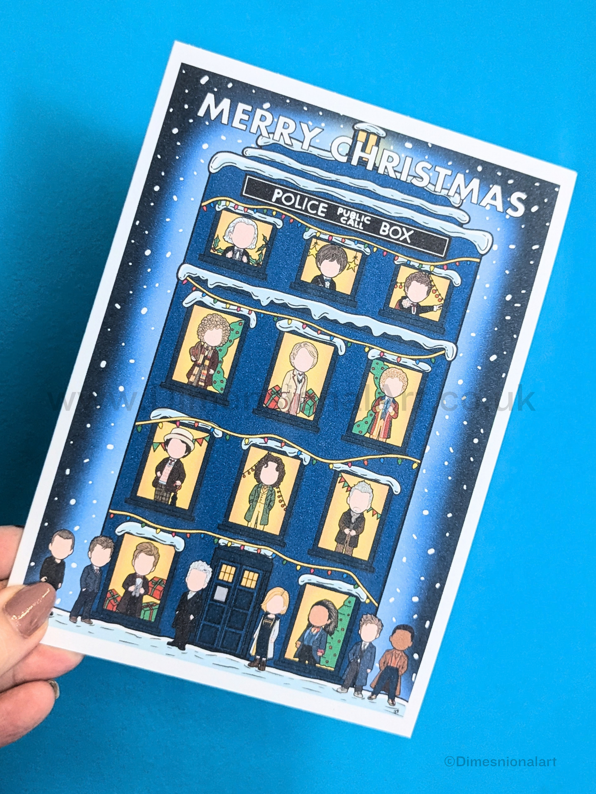 Doctor Who doctors - Merry Christmas (Christmas card)
