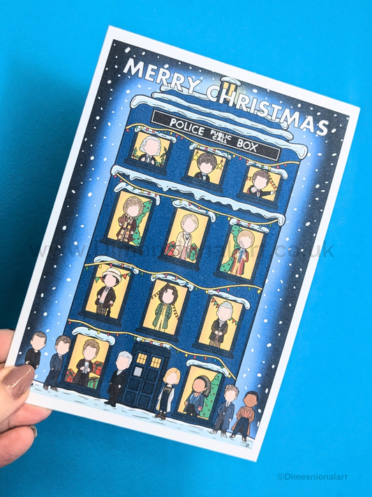Doctor Who doctors - Merry Christmas (Christmas card)