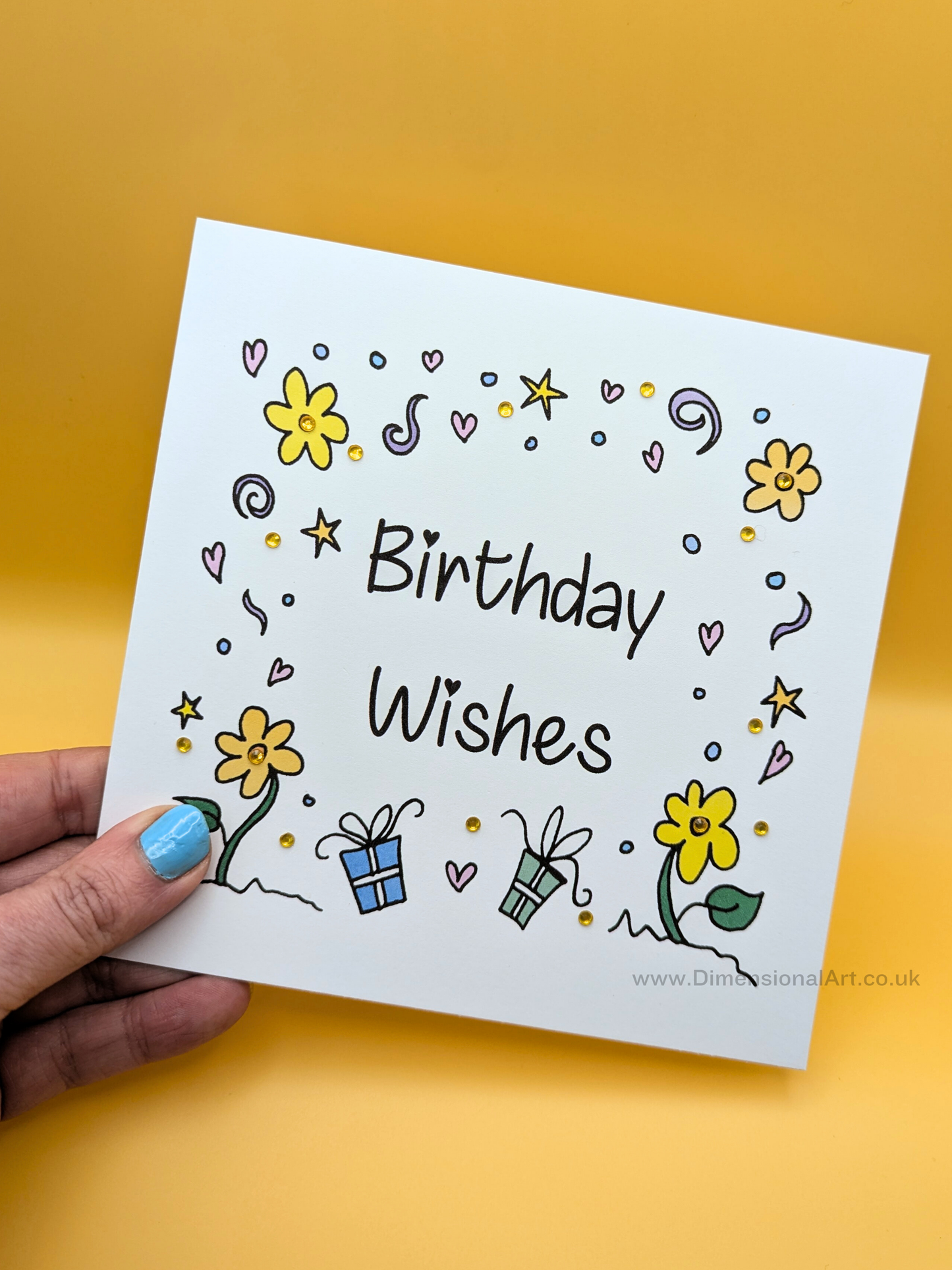 Flowers Birthday Wishes Card