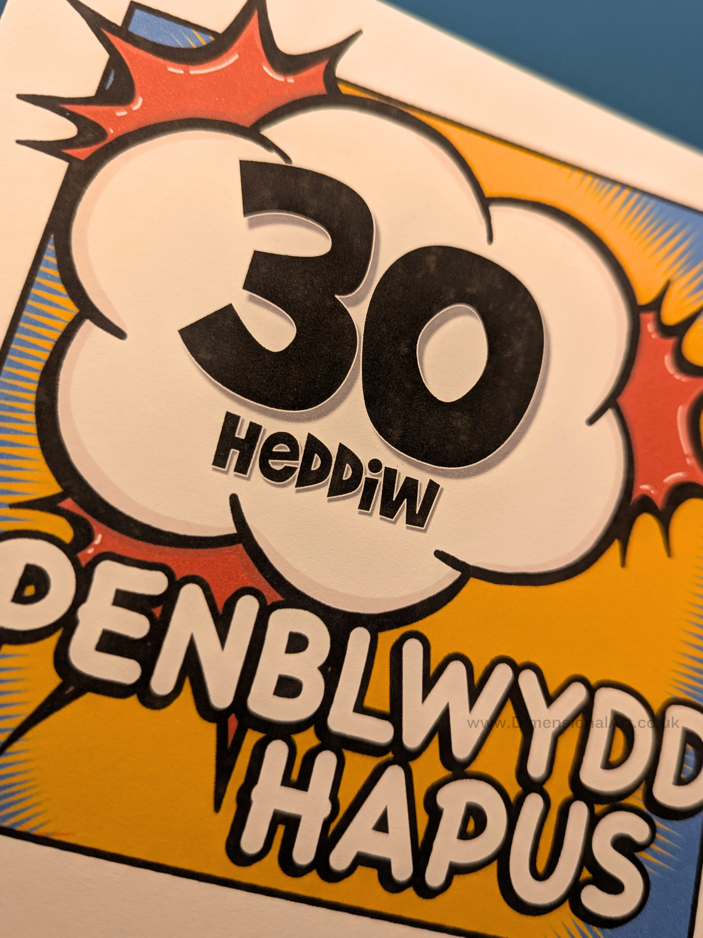 30 heddiw - Penblwydd Hapus (Birthday Card)