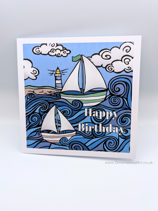 Boat Birthday Card