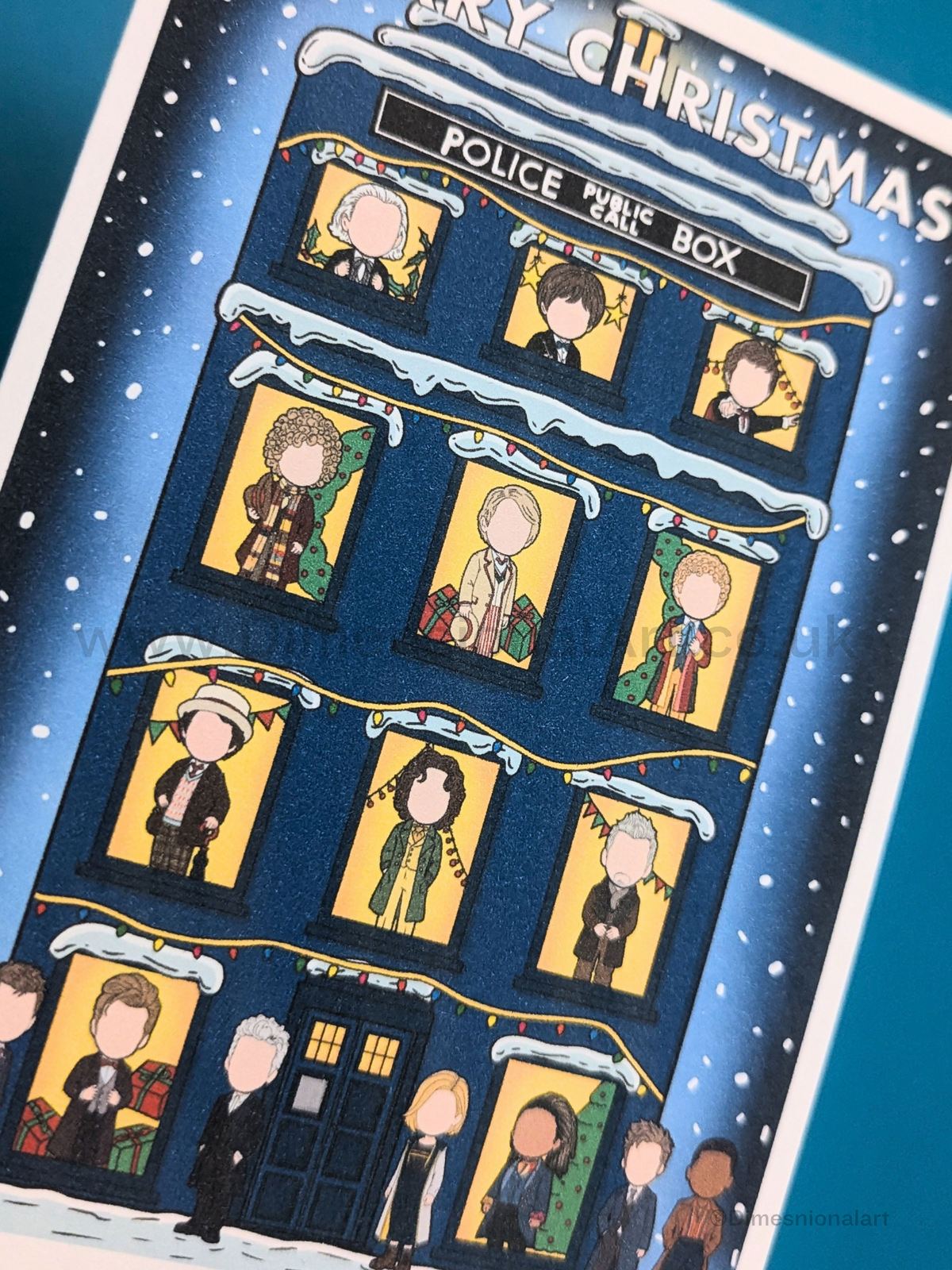 Doctor Who doctors - Merry Christmas (Christmas card)