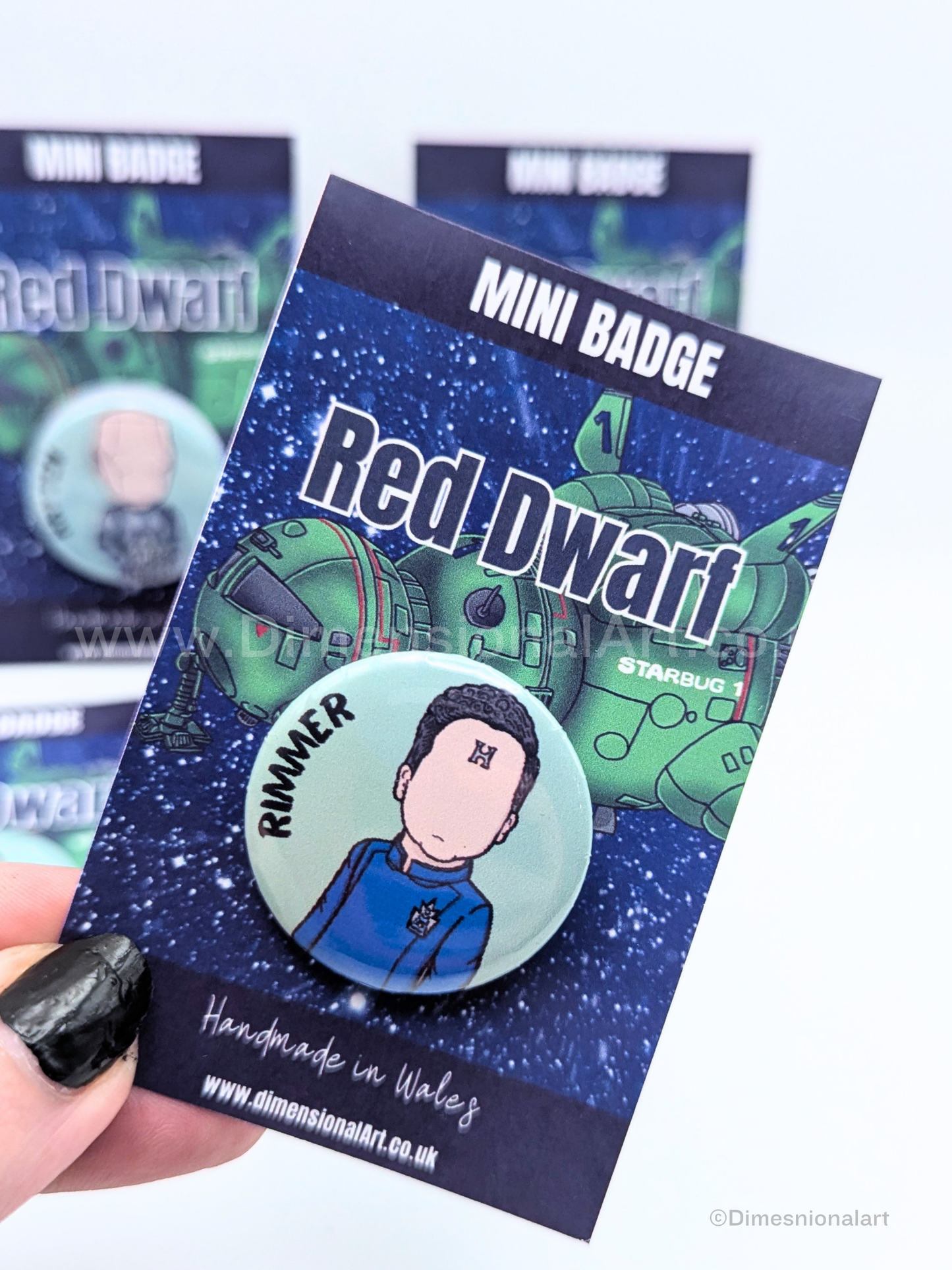 Rimmer - Red Dwarf Mini Badge