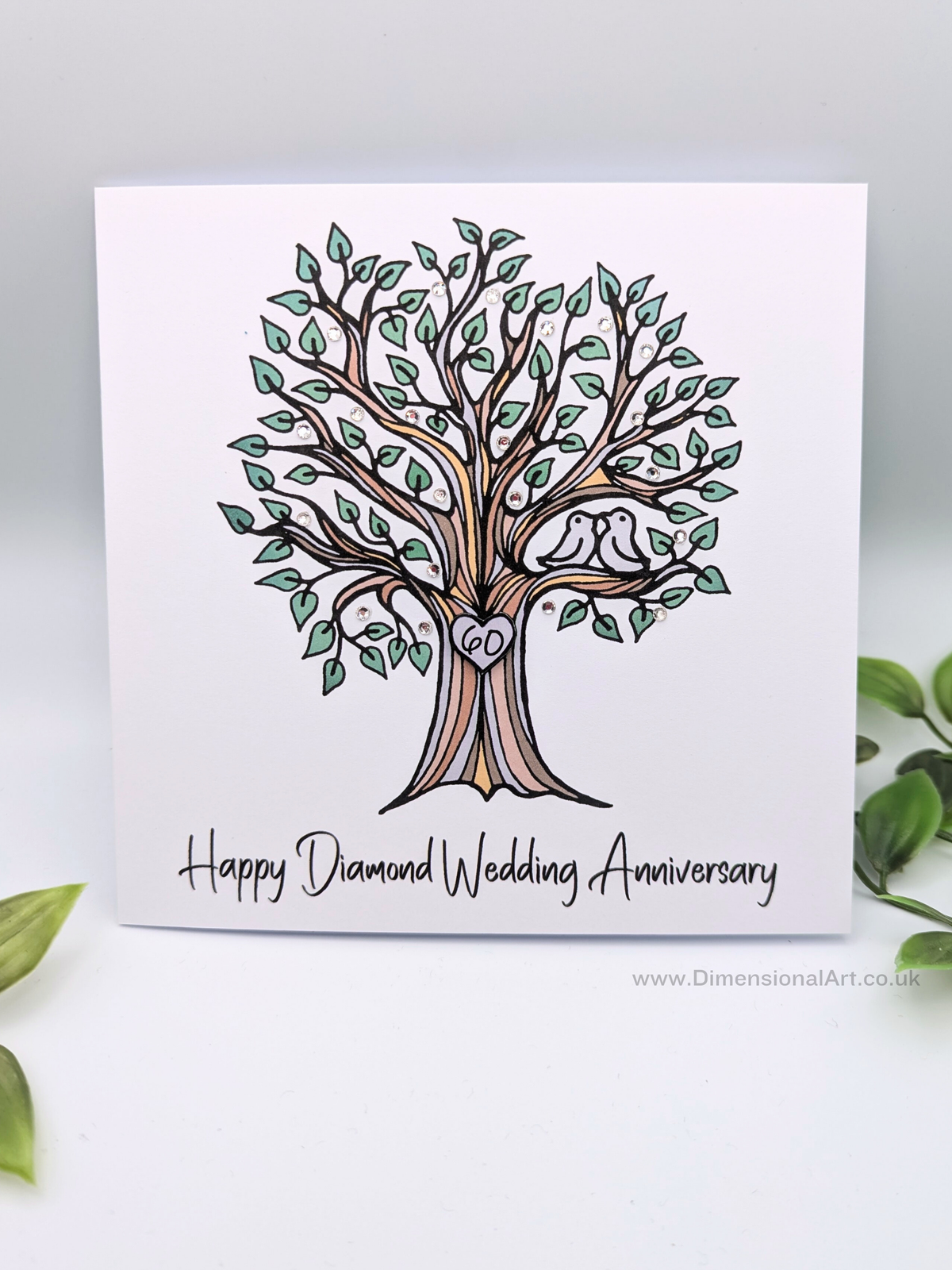 60th Diamond Anniversary Card