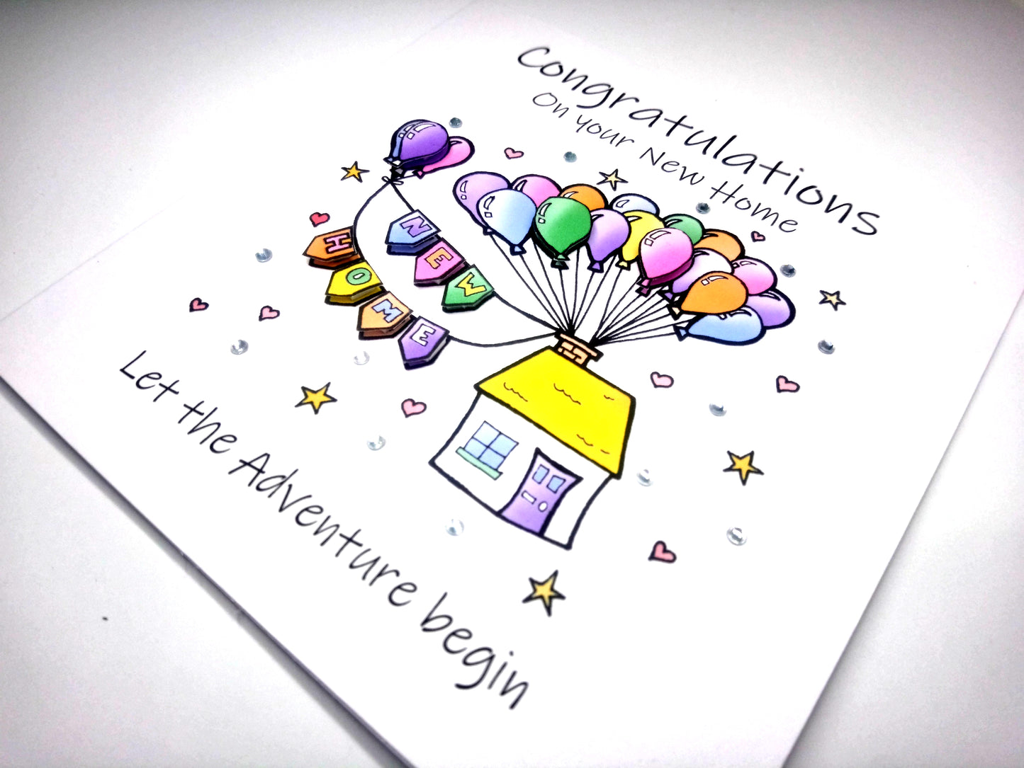 Let the Adventure Begin - Congratulations New home Card