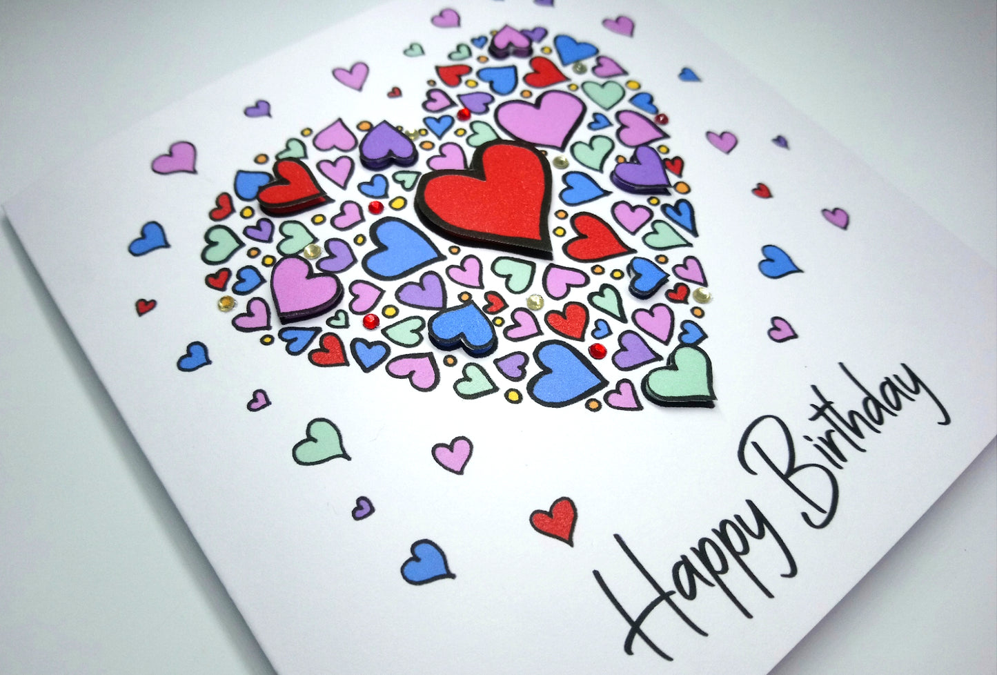 Heart Happy Birthday Card