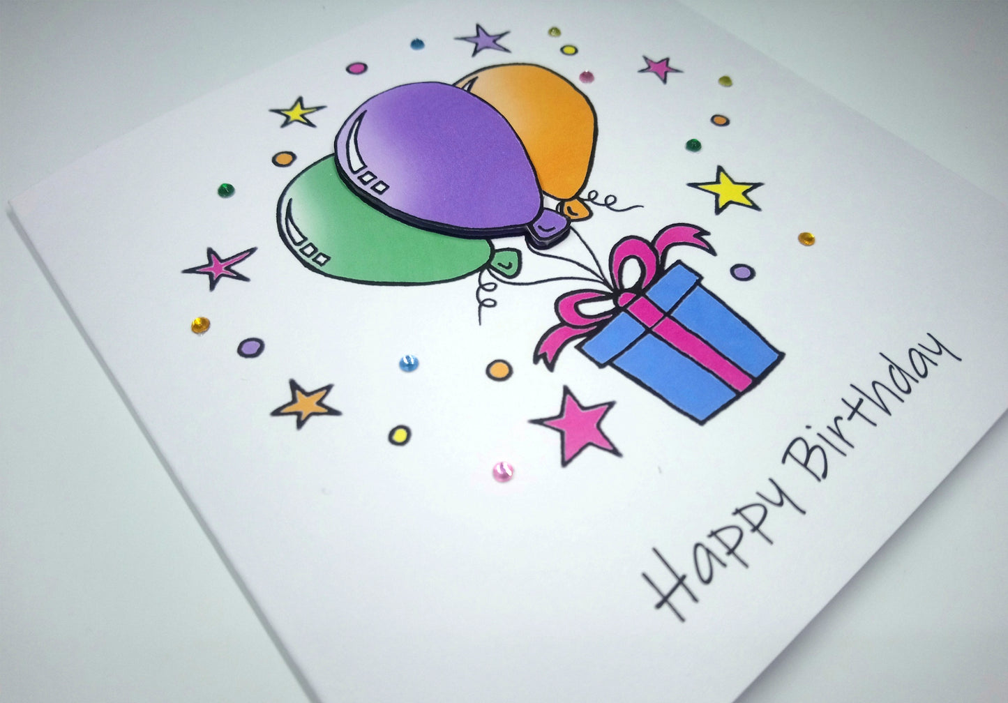 3rd Balloons Birthday Card