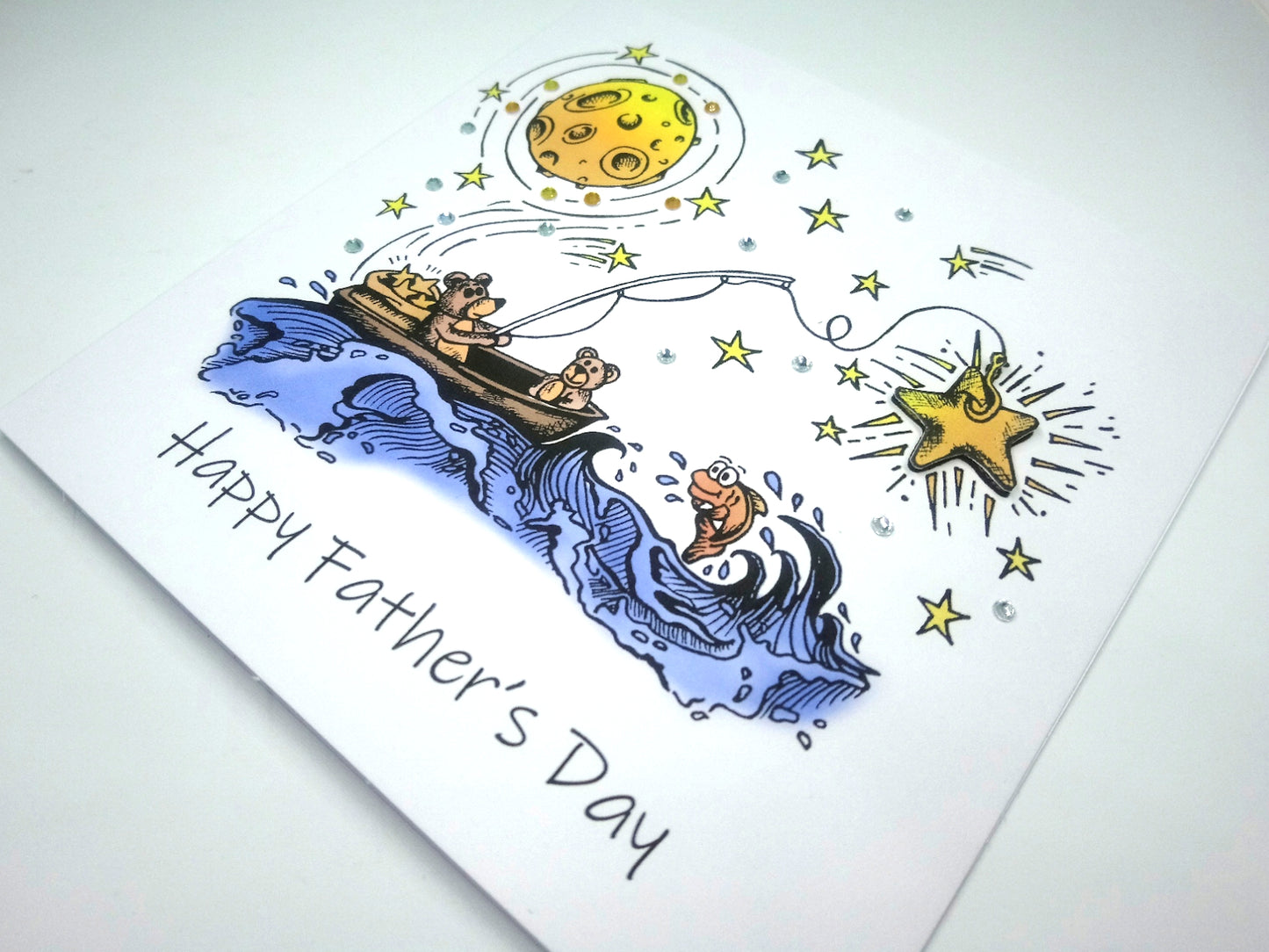 Bears Fishing Fathers Day Card