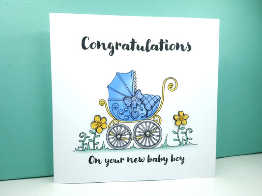 New Baby Boy Card