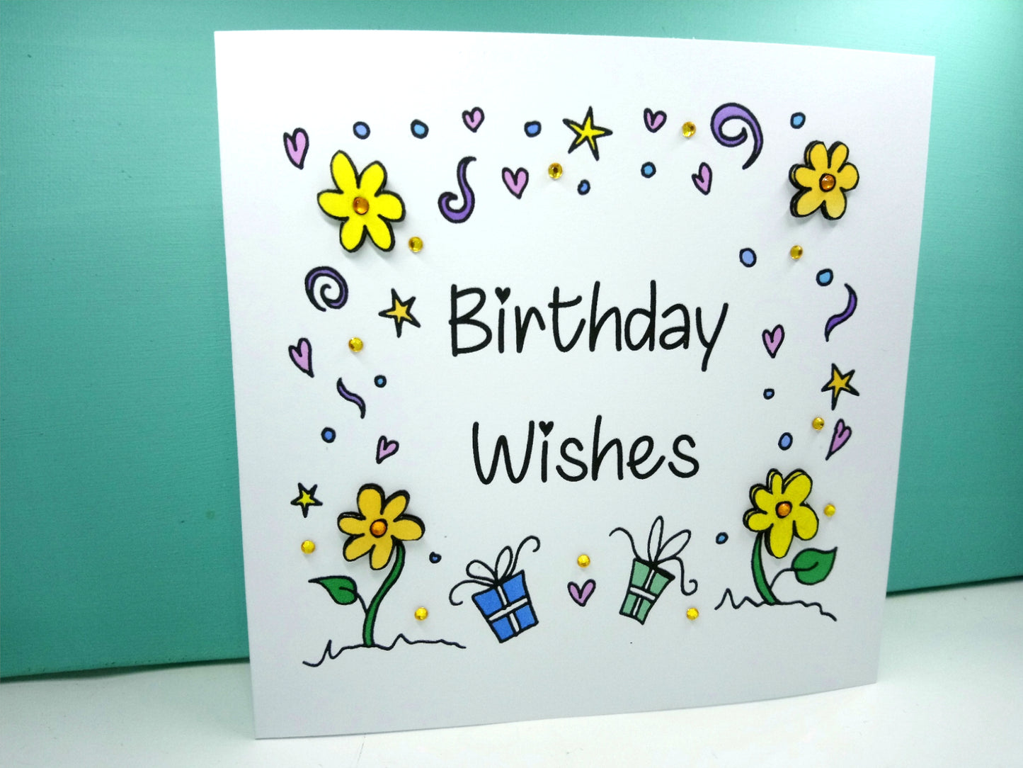Flowers Birthday Wishes Card