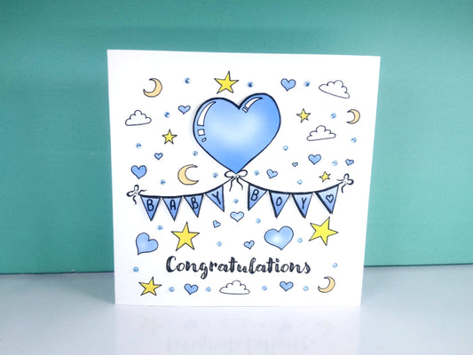 Congratulations Baby Boy Card