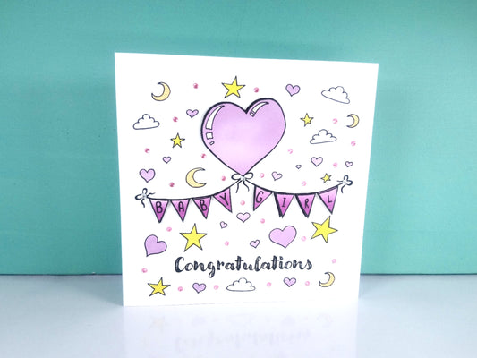 Congratulations Baby Girl Card