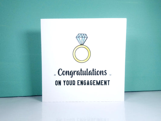 Congratulations on your Engagement Card - Ring