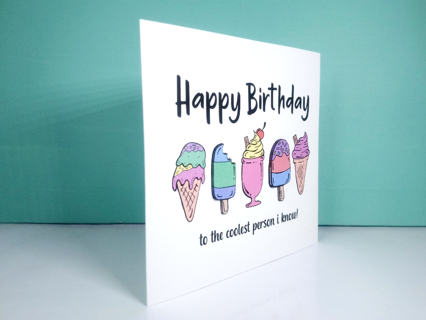 Ice Creams Birthday Card