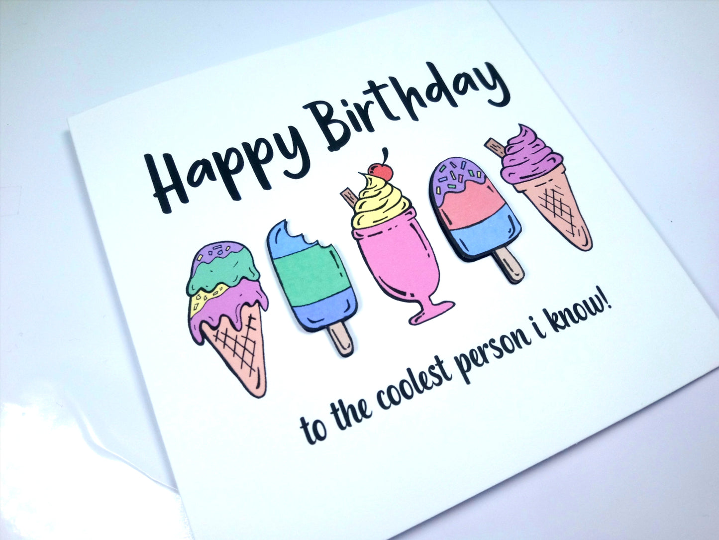 Ice Creams Birthday Card