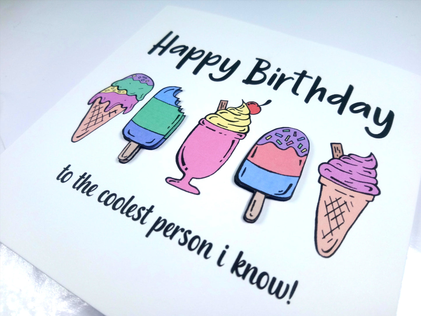 Ice Creams Birthday Card