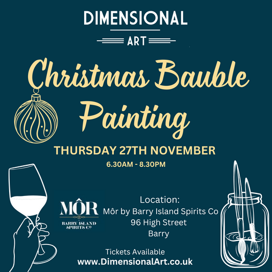 Christmas Bauble Painting - Thursday 27th November at MOR on High Street, Barry