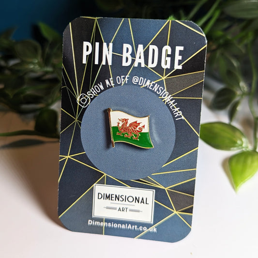 Welsh Flag Pin badge