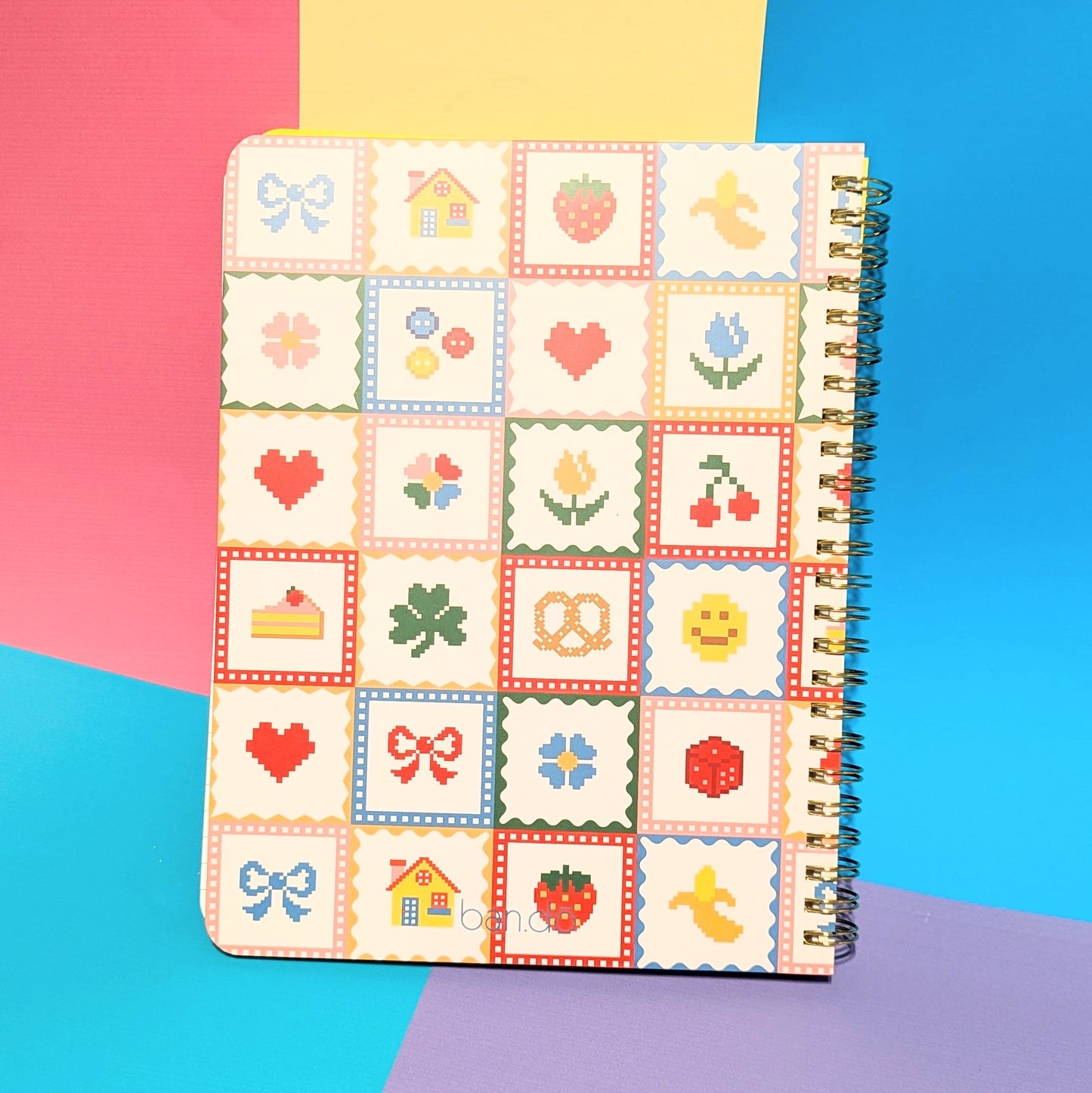 Rough Draft Mini Notebook, Quilt design