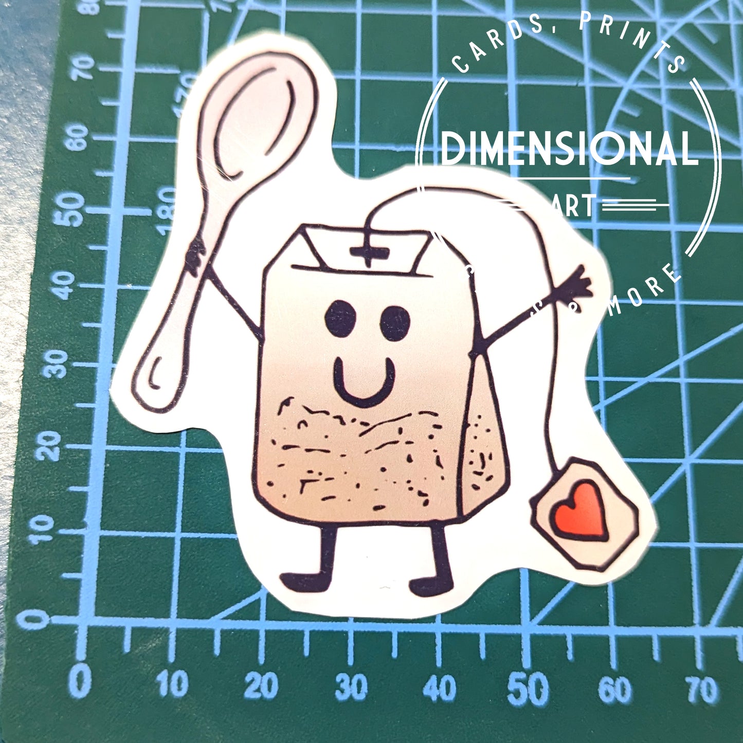Happy Little Tea Bag Sticker