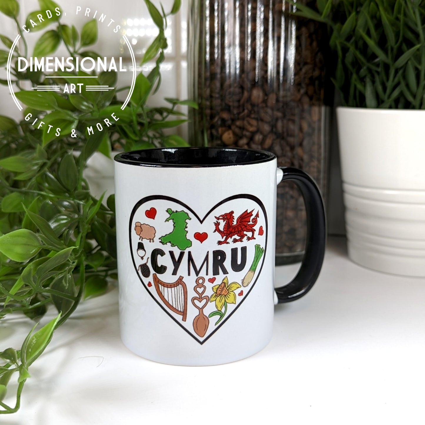 Cymru Heart Mug