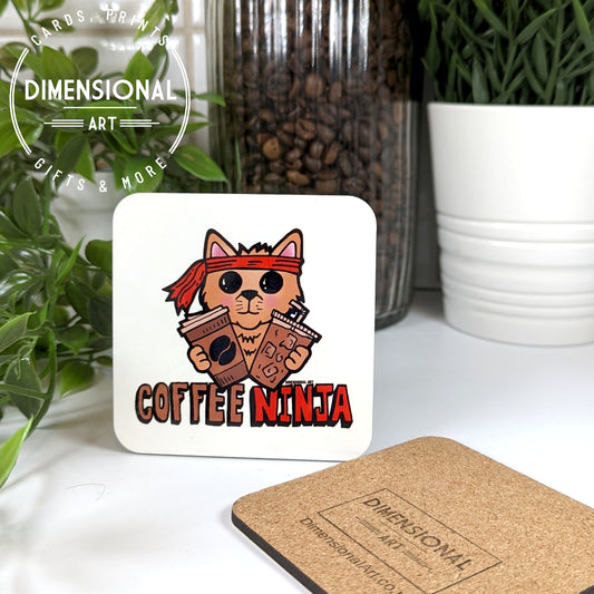 Coffee Ninja Coaster (single)