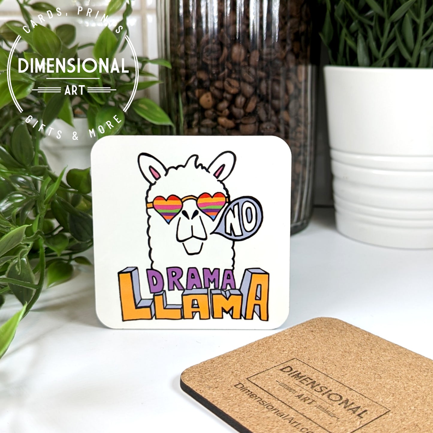 No Drama Llama coaster (single)